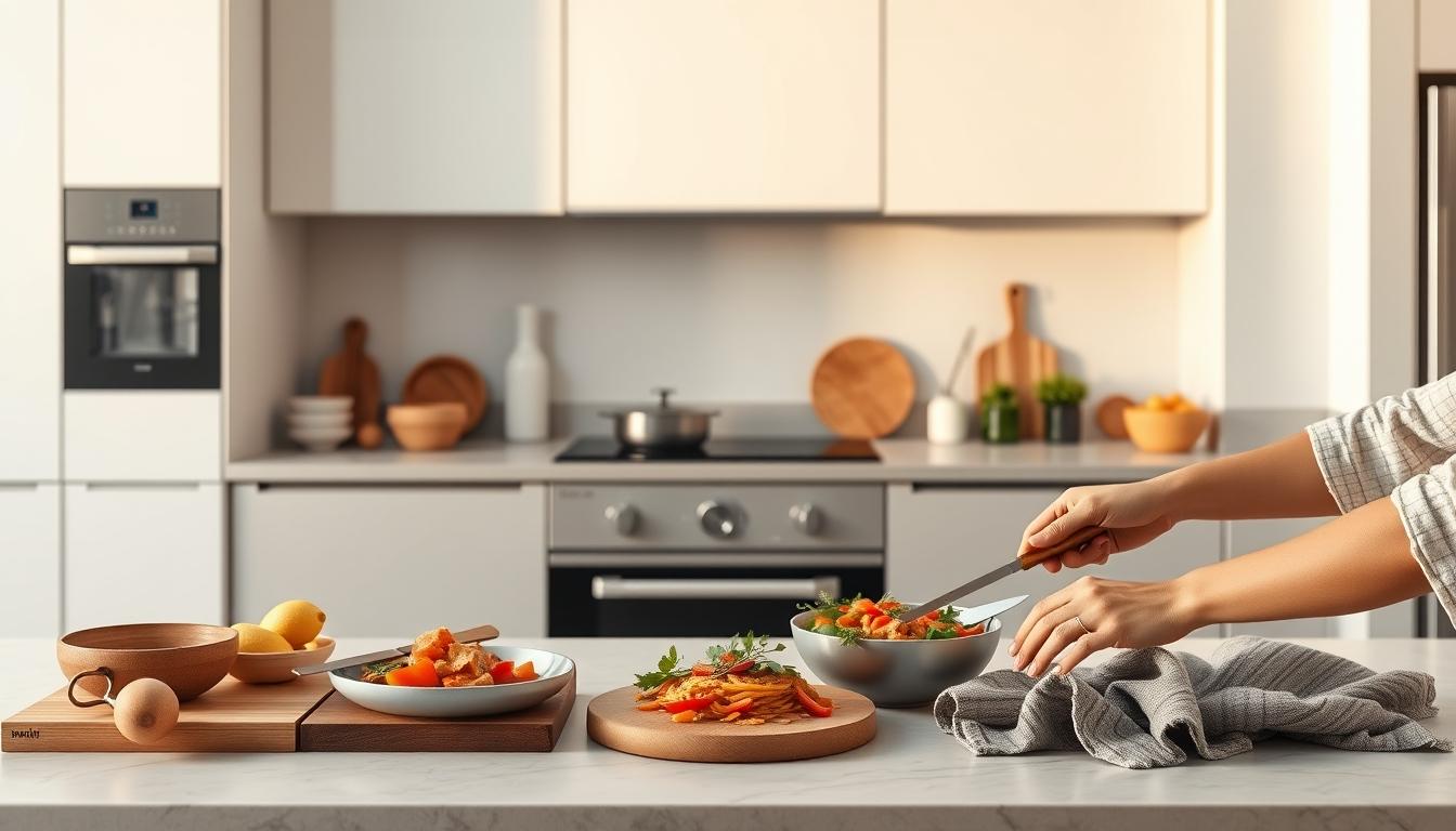 Fresh ingredients for healthy home cooking