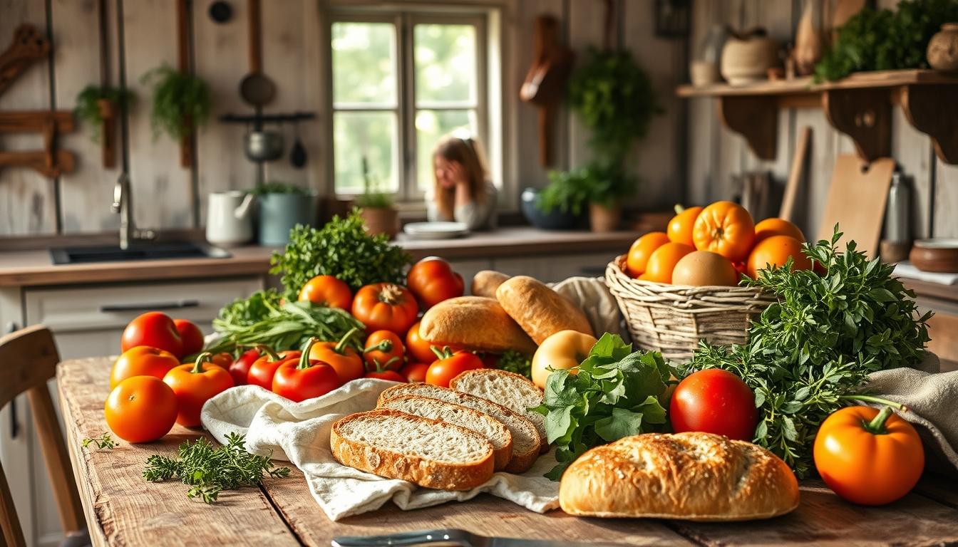 Fresh ingredients and home cooking inspiration