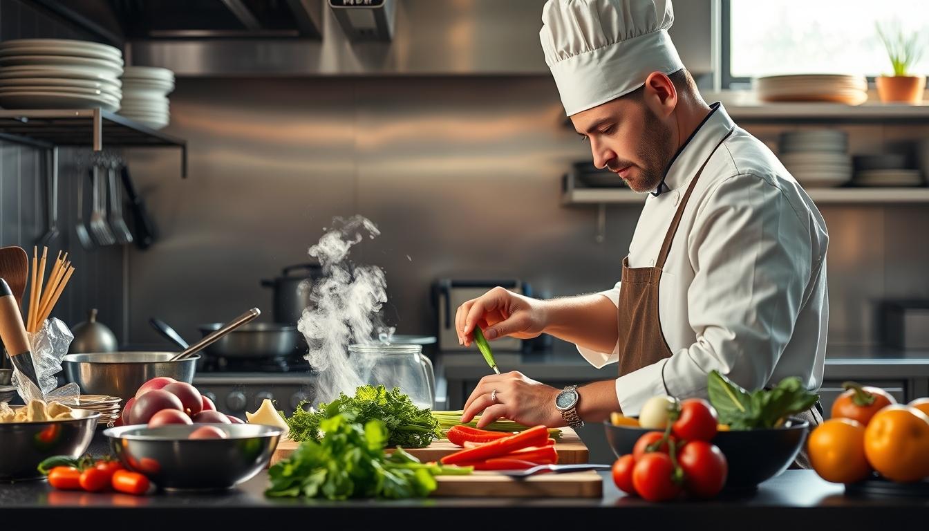 Fresh seasonal cooking dish