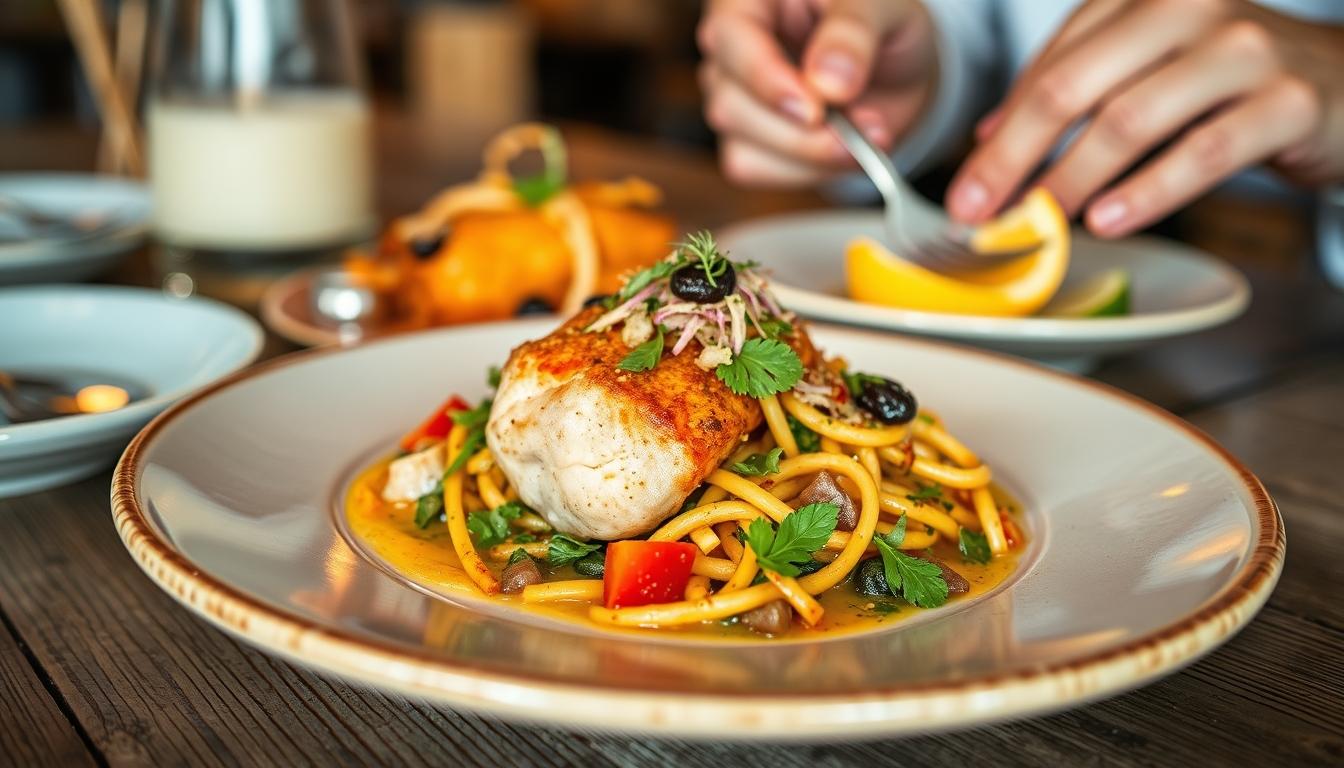 Comforting family dinner served at home