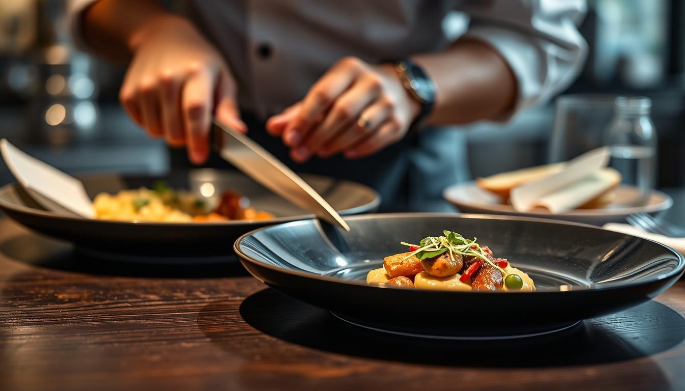 Ingredients prepared for a simple home dinner
